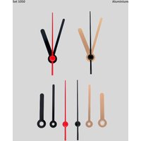 Zeigersatz 5 cm - Schwarz Gold Aus Aluminium 50 Mm Für Diy Wanduhr Tischuhr Reparatur Kompatibel Uhrzeiger Set von ZEIGERZEIT