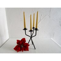 Vintage Kerzenständer 4 Flammig Metall Schwarz Wohn Deko Weihnachten Vintage Kerzenständer 4 Flammig Metall Schwarz Wohn Deko Weihnachten von ZEITJUWELEN