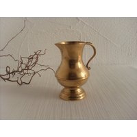 Vintage Messingvase Messingkrug Blumenvase Deko Geschenk Home von ZEITJUWELEN