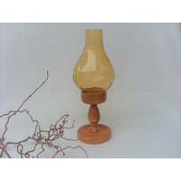 Vintage Windlicht Holz Kerzenhalter Glas Homedeko Deko Vintage Windlicht Holz Kerzenhalter Glas Homedeko Deko von ZEITJUWELEN