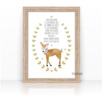 Reh, Kinder Motivation Poster, Bild, Geschenk Taufe, Geburt, Deko Kinderzimmerbild, Druck, Dekoration Kinderzimmer Erste Klasse, Einschulung Reh, Kinder Motivation Poster, Bild, Geschenk Taufe, Geburt, Deko Kinderzimmerbild, Druck, Dekoration Kinderzimmer Erste Klasse, Einschulung von ZEITRAUMKUNSTDRUCKE