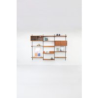 Fantastic Kai Kristiansen 3 Bay Teak Wall Unit | Fm Furniture Modulares Wandregal Midcentury Danish Design Teak Fantastic Kai Kristiansen 3 Bay Teak Wall Unit | Fm Furniture Modulares Wandregal Midcentury Danish Design Teak von ZEITWERTFurniture