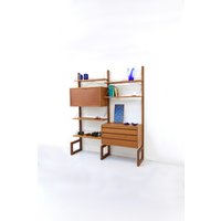 Rare Freestanding 2-Bay Shelving System | Royal By Poul Cadovius Danish Design Midcentury 1960S Teak Rare Freestanding 2-Bay Shelving System | Royal By Poul Cadovius Danish Design Midcentury 1960S Teak von ZEITWERTFurniture