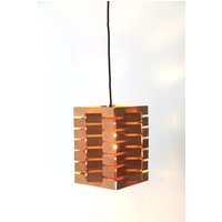 Unique Pendant Lamp | Pine Wood Høvik Lys Similar Hans-Agne Jakobssen Scandinavian Design Midcentury 1970S von ZEITWERTFurniture