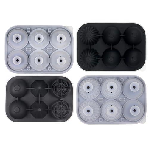 Silikon-Eiswürfelschale, Rose, Werkzeug Zur Herstellung Von Eisbällen Für Private Zusammenkünfte Und Getränkedekorationen, Getränkezubehör, Eisballmacher von ZEKANXX