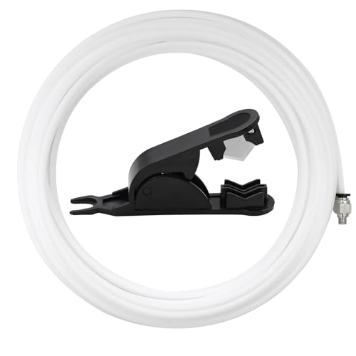10m 3d Drucker Zubehör Ptfe Schlauch Mit Cutter 4mm Od X 2,5mm Id Ptfe Tube 3d Drucker Schlauch Filament Verbinder für 1,75 mm 3d Drucker Filament,Kompatibel mit Creality K1/K1 Max/Ender 3 V3 von ZEKUN
