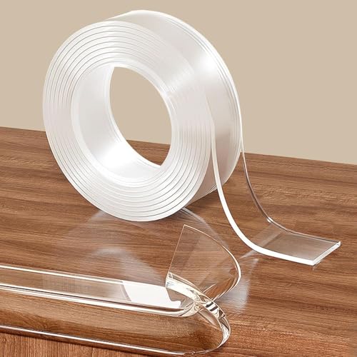 5m Tischkantenschutzaufkleber 3 cm Extra Breit 2 mm Dick Kantenschutz Baby Mit Extra Starker Haftung Kantenschutz Selbstklebend Rückstandsfrei Entfernbar Gummi Kindersicherung für Ecken von ZEKUN