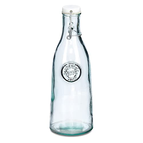 Glasflasche mit Bügelverschluss Recycled 990 ml Zeller Present Glasflasche mit Bügelverschluss Recycled 990 ml Zeller von ZELLER PRESENT SCHÖNER LEBEN. PRAKTISCH WOHNEN.