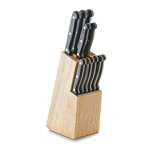 Messerblock 13-teilig aus Holz bestückt inkl. Schere Küchenmesser Zeller von ZELLER PRESENT SCHÖNER LEBEN. PRAKTISCH WOHNEN.