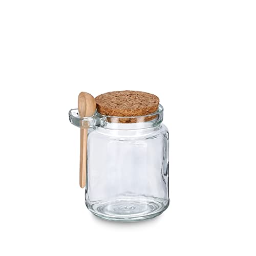 Vorratsglas m. Löffel Korkdeckel ***gleich wie Weitere Beschreibung Zeller von ZELLER PRESENT SCHÖNER LEBEN. PRAKTISCH WOHNEN.