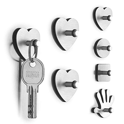 Zeller 11209 Set 3 Magnete HAND, mit Haken von ZELLER PRESENT SCHÖNER LEBEN. PRAKTISCH WOHNEN.