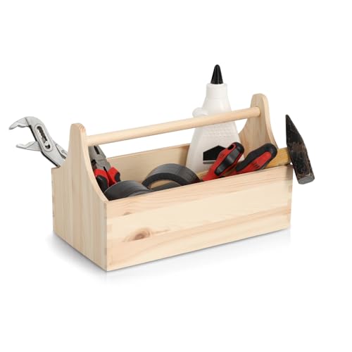 Zeller 13329 Werkzeugkiste, Kiefer FSC 100% von ZELLER PRESENT SCHÖNER LEBEN. PRAKTISCH WOHNEN.