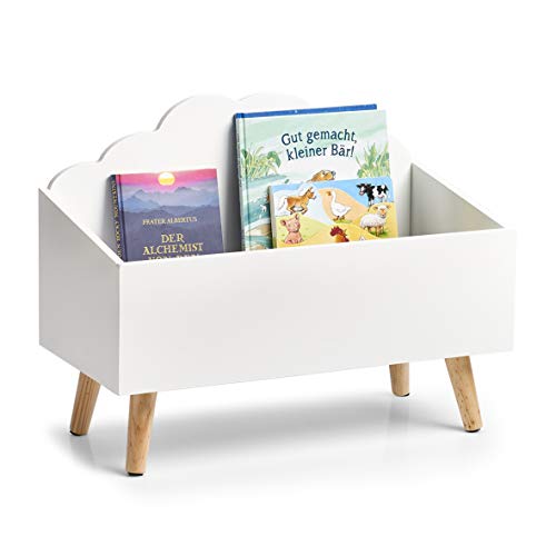 Zeller 13503 Kinder-Aufbewahrungstruhe 'Wolke', MDF, weiß, ca. 58 x 28 x 45 cm, Kindermöbel, Kids, Ordnungstruhe, Truhe von ZELLER PRESENT SCHÖNER LEBEN. PRAKTISCH WOHNEN.