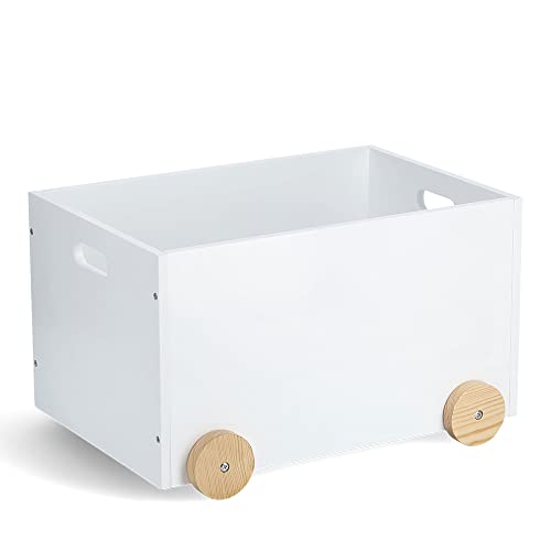 Zeller 13508 Kinder-Spielzeugkiste mit Rollen, MDF/Kiefer, weiß, ca. 50 x 36 x 30 cm Zeller 13508 Kinder-Spielzeugkiste mit Rollen, MDF/Kiefer, weiß, ca. 50 x 36 x 30 cm von ZELLER PRESENT SCHÖNER LEBEN. PRAKTISCH WOHNEN.