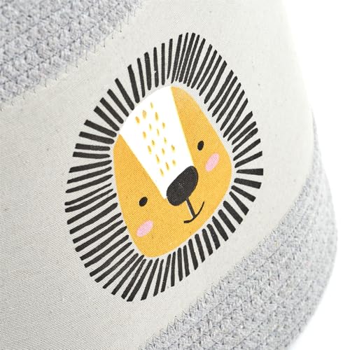 Zeller 14288 Aufbewahrungskorb 'Zebra' Baumwolle/Polyester, ca. Ø 30 x 30 cm, Kinderzimmer, Ordnungskorb von ZELLER PRESENT SCHÖNER LEBEN. PRAKTISCH WOHNEN.