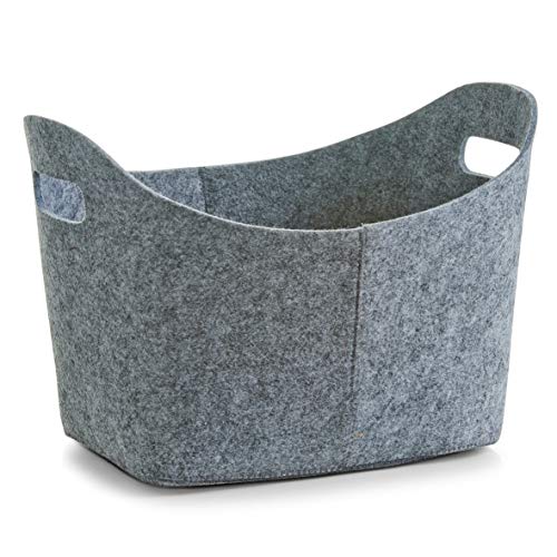 Zeller 14311 Korb, oval, Filz, grau von ZELLER PRESENT SCHÖNER LEBEN. PRAKTISCH WOHNEN.