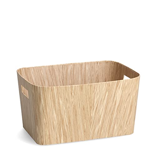 Zeller 14431 Aufbewahrungsbox "Holz", Pappe, ca. 34,2 x 24,5 x 18 cm, Deko, Holz-Optik von ZELLER PRESENT SCHÖNER LEBEN. PRAKTISCH WOHNEN.