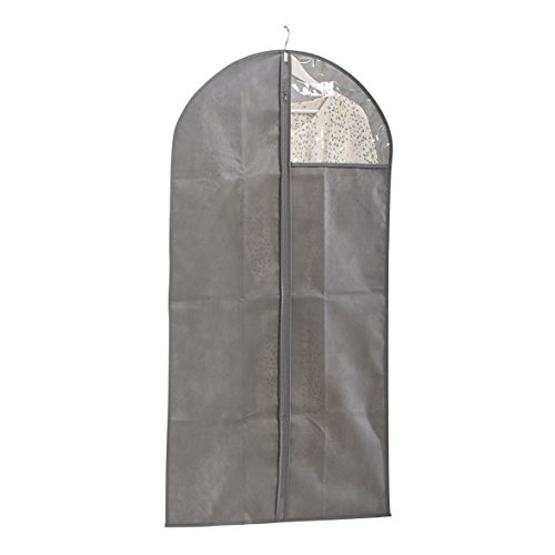 Zeller 14612 Kleiderhülle mit Fenster, Vlies, Stoff, grau, 60 x 120 x 1 cm von ZELLER PRESENT SCHÖNER LEBEN. PRAKTISCH WOHNEN.