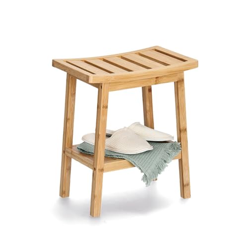 Zeller 18982 Hocker m. Ablage, Bambus von ZELLER PRESENT SCHÖNER LEBEN. PRAKTISCH WOHNEN.
