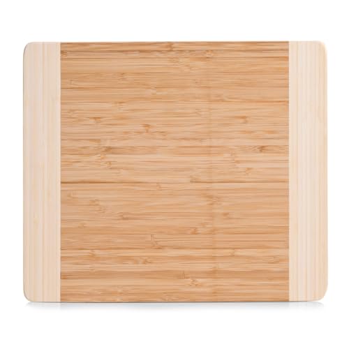 Zeller 25258 Schneidebrett 2-farbig 34 x 29 x 1.8 cm, Bamboo von ZELLER PRESENT SCHÖNER LEBEN. PRAKTISCH WOHNEN.