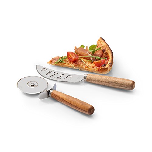 Zeller 25592 Pizza-Schneide-Set, Silber von ZELLER PRESENT SCHÖNER LEBEN. PRAKTISCH WOHNEN.