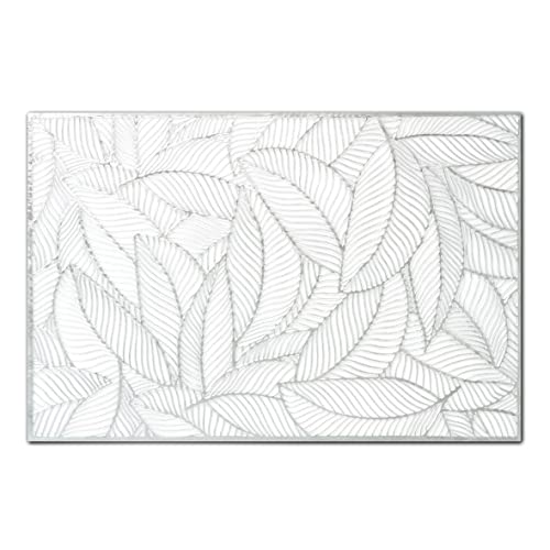 Zeller 27062 Platzset 'Farn', Kunststoff, Silber, ca. 45 x 30 cm von ZELLER PRESENT SCHÖNER LEBEN. PRAKTISCH WOHNEN.