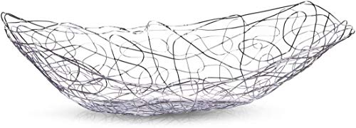 Zeller 27329 Obstschale, lang, Metall verchromt, L 33 x B 19 x H 9 cm Edelstahloptik Zeller 27329 Obstschale, lang, Metall verchromt, L 33 x B 19 x H 9 cm Edelstahloptik von ZELLER PRESENT SCHÖNER LEBEN. PRAKTISCH WOHNEN.