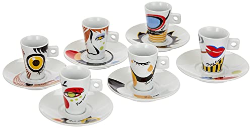 Zeller, Porzellan, Espressotassen Set 12-teilig Faces von ZELLER PRESENT SCHÖNER LEBEN. PRAKTISCH WOHNEN.