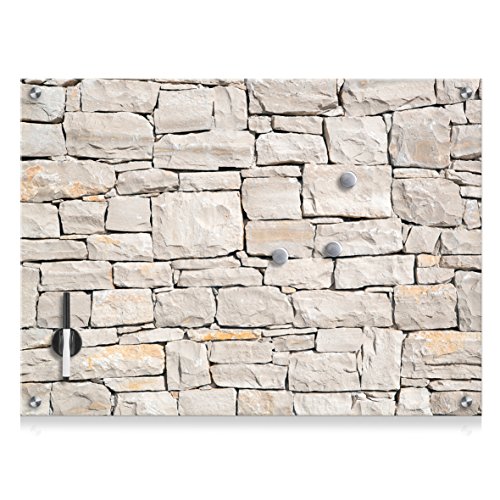 Zeller Memobord Stone, Glas, ca. 75 x 55 x 2 cm von ZELLER PRESENT SCHÖNER LEBEN. PRAKTISCH WOHNEN.