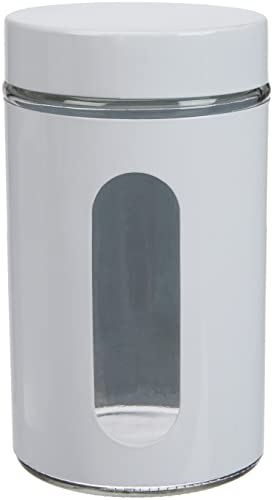 Zeller Vorratsglas, 900 ml, weiß 19791 Vorratsdosen aus Metall von ZELLER PRESENT SCHÖNER LEBEN. PRAKTISCH WOHNEN.