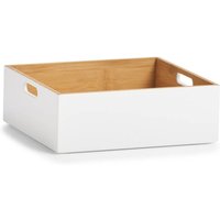 Aufbewahrungsbox, Bambus, weiß 30x27x10,5 von ZELLER PRESENT