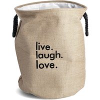 Wäschekorb denim, rund, 60 l von ZELLER PRESENT