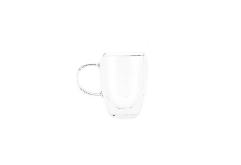 ZELLERFELD Thermoglas Trendmax 2x Teegläser Doppelwand Thermoglas mit Henkel 350ml von ZELLERFELD