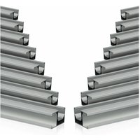 Zelsius - Universal Aluminium Montageschiene 150 cm für Solarmodule, Befestigungsschiene, 16 Stück von ZELSIUS