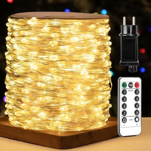 ZELUXDOT 600 LEDs Lichterkette – 60 m lange, wasserdichte Kupferdraht-Lichter für Außenbereiche, mit 8 Lichteffekten – ideal für Garten, Hochzeit, Party & Weihnachtsbaum ZELUXDOT 600 LEDs Lichterkette – 60 m lange, wasserdichte Kupferdraht-Lichter für Außenbereiche, mit 8 Lichteffekten – ideal für Garten, Hochzeit, Party & Weihnachtsbaum von ZELUXDOT