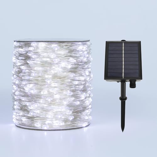 ZELUXDOT Solar-LED Lichterkette Kaltweiß – 30 m, 300 LEDs, IP44 wasserdicht, solarbetrieben – für Außenbereich, Garten, Hochzeit, Weihnachten, Terrasse, Baum ZELUXDOT Solar-LED Lichterkette Kaltweiß – 30 m, 300 LEDs, IP44 wasserdicht, solarbetrieben – für Außenbereich, Garten, Hochzeit, Weihnachten, Terrasse, Baum von ZELUXDOT