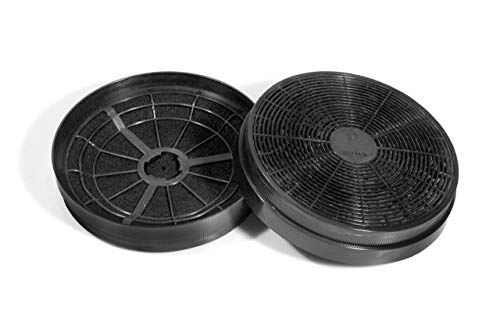 2x Kohlefilter Aktivkohle filter passend zu Skyfall Smart Dunstabzugshaube Dunsthaube 17,5cm zu Artnr 10035379 10035378 von ZEMEX