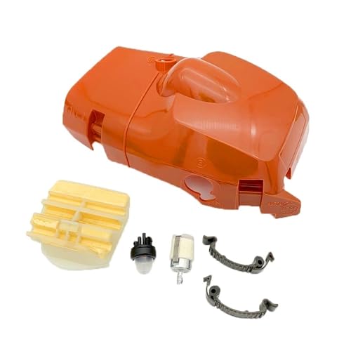 ZEMNLO Zylinderkopfhauben-Clip, Kraftstoff-/Luftfiltersatz, Ersatzteile for Benzinkettensägen, for Husqvarna, 445 E 445e 450 450e Kettensägen-Luftfilterabdeckung ZEMNLO Zylinderkopfhauben-Clip, Kraftstoff-/Luftfiltersatz, Ersatzteile for Benzinkettensägen, for Husqvarna, 445 E 445e 450 450e Kettensägen-Luftfilterabdeckung von ZEMNLO