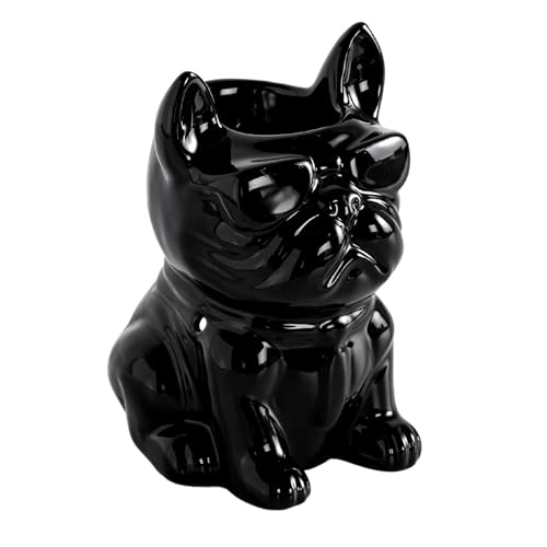 Parfümbrenner Céramy Boubou - Parfümierte Atmosphäre - Modisches Kunsthandwerksobjekt - Schmelzender parfümierter Brenner - Bulldoggendeko - Hundefigur - 45 ml - H 15,5cm - Zen'Arôme von ZEN ARÔME