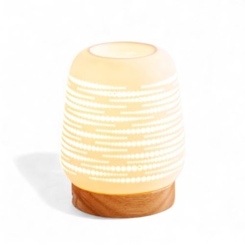 Zen'Arôme Calorya n°16 Duftwachsbrenner - Elektrischer Duftschmelzbrenner - Sanfte Wärme Duftlampe - Keramik mit durchbrochenem Dekor und Umgebungsbeleuchtung - H 21,5cm Zen'Arôme Calorya n°16 Duftwachsbrenner - Elektrischer Duftschmelzbrenner - Sanfte Wärme Duftlampe - Keramik mit durchbrochenem Dekor und Umgebungsbeleuchtung - H 21,5cm von ZEN ARÔME
