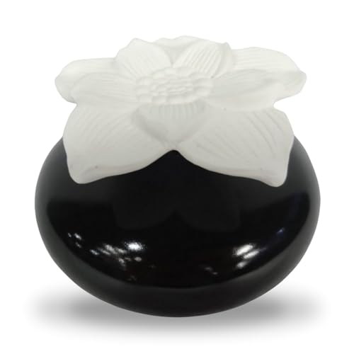 Zen'Arôme - Diffusor für Ätherische Öle, Raumduft und Duft für Zuhause durch Kapillarwirkung, Keramik und Gips, Natürliche Diffusion, Narzissenblüte, Schwarz Zen'Arôme - Diffusor für Ätherische Öle, Raumduft und Duft für Zuhause durch Kapillarwirkung, Keramik und Gips, Natürliche Diffusion, Narzissenblüte, Schwarz von ZEN ARÔME