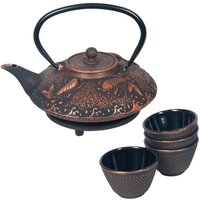 Signes Grimalt Kochteekanne Setzen Sie Tetera Orange 18x22x8cm 22869 von ZEN ET ETHNIQUE