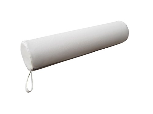 Zen Nackenrolle mit Bezug aus Kunstleder 60x15x15cm - runde Vollrolle, Beinrolle für Bett, Kissenrolle, Knierolle, Rollkissen Lagerungsrolle für Beine, Physiotherapie & Massageliegen Zubehör (Cremé) von ZEN MASSAGE WARE