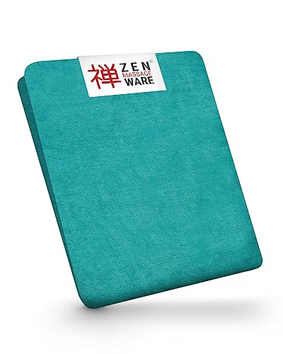 ZEN – Spannbezug für Massageliegen – weiches Frottee-Spannbetttuch für Kosmetik-, Therapie- & Behandlungsliegen – Liegenbezug waschbar bei 60° – Massage-Zubehör (Smaragdgrün) von ZEN MASSAGE WARE