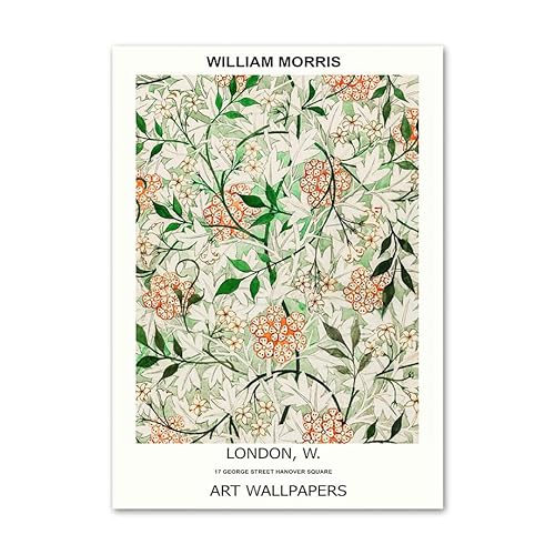 ZENCIX Ausstellung William Morris Plakate Blumen Pflanzen Wände Kunst Abstrakte Ölgemälde William Morris Home Dekoration Gemälde Drucke ohne Rahmen 60x80cm von ZENCIX