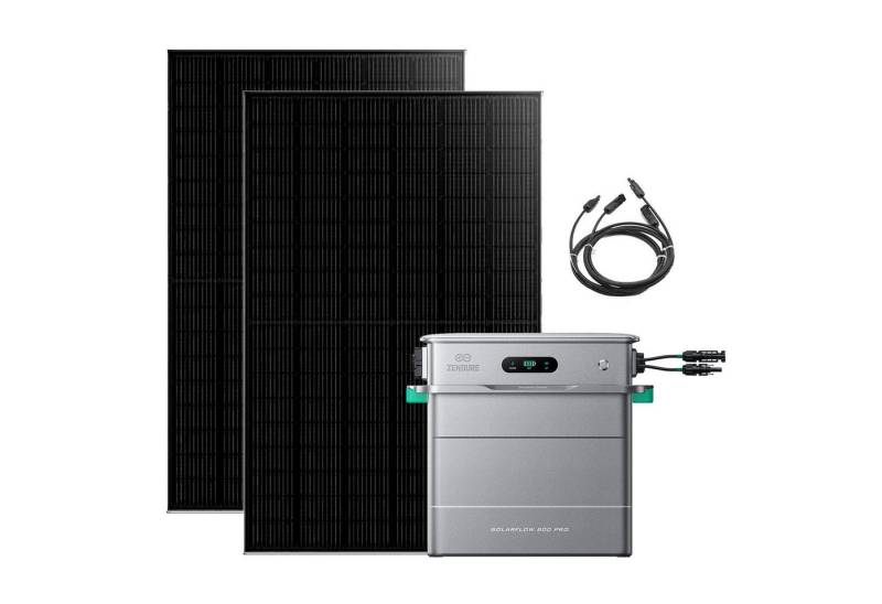 ZENDURE SuperCharged Balkonkraftwerk 890W Zendure SolarFlow 800 Pro AIO-Balkon-Energiespeichersystem, 800 W, SolarFlow 800 Pro Balkonkraftwerk, (SolarFlow 800 Pro+ 2*445W JA Solarmodule+2*DC 2.5M Kabel), Bidirektionale AC-gekoppelteIP65, Intelligente Einstellungen von ZENDURE SuperCharged