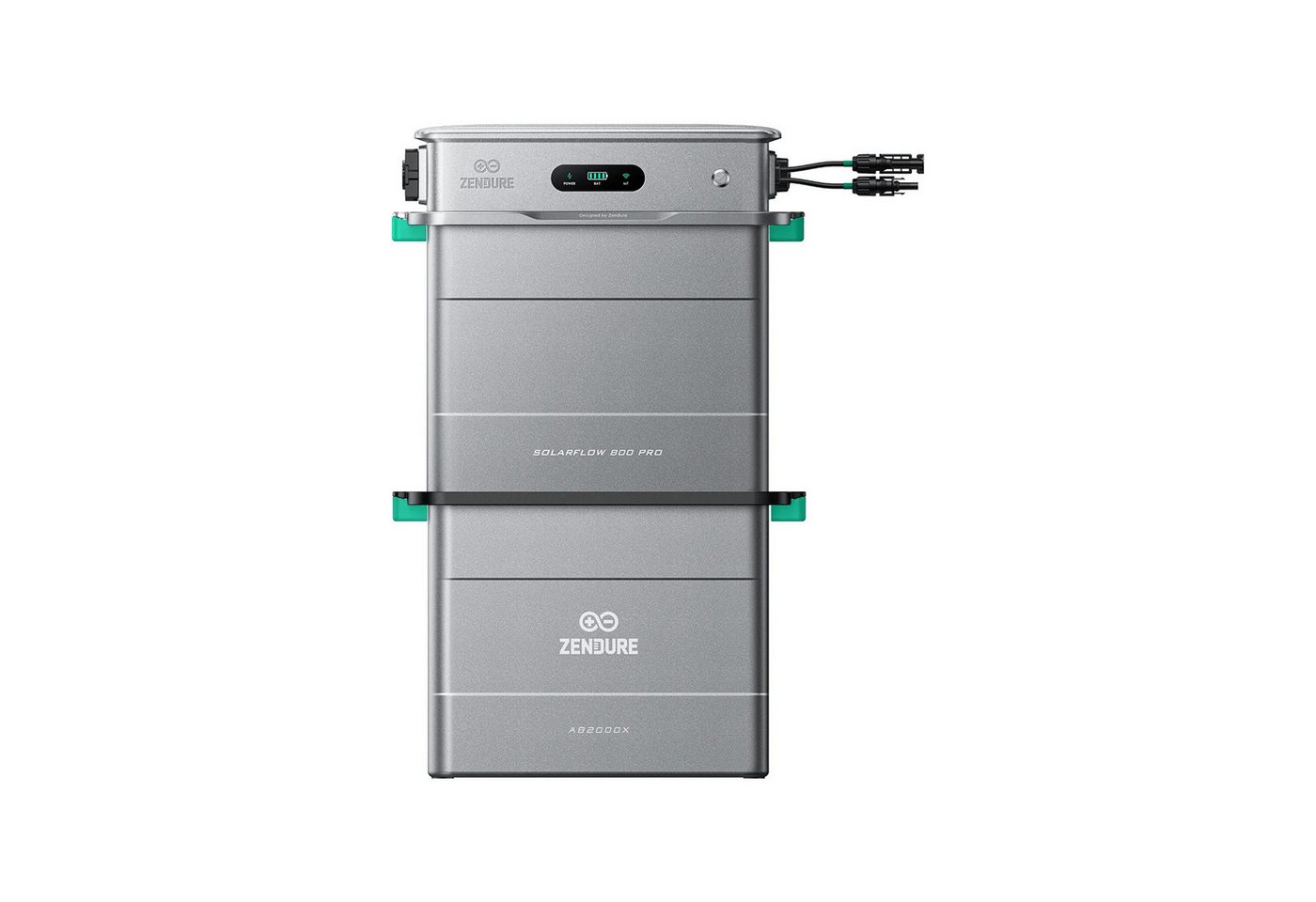 ZENDURE SuperCharged Balkonkraftwerk Zendure SolarFlow 800 Pro mit 1/2 x AB2000X LiFePO₄ Batterie 1920Wh, 1920 W, (Set, Zendure SolarFlow 800 Pro+1/2 xAB2000X Batterie), IP65, Plug and play von ZENDURE SuperCharged