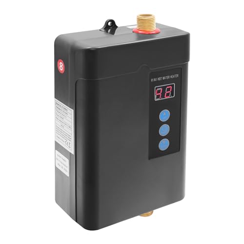 Elektrische Durchlauferhitzer, 4KW Sofort-Wassererhitzer,Touchscreen Tankless Durchlauferhitzer mit Fernbedienung,LCD-Bildschirm Elektrischer Wassererhitzer,Inverterdesign,kann in Wohnungen von ZENGRICE