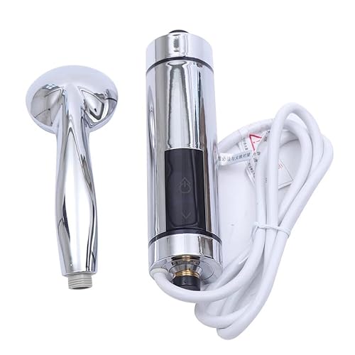 Elektrische Durchlauferhitzer,5500W 220V Tankloser Mini-Warmwasserbereiter,Warmwasserbereiter mit Dusche 30-55℃,LED Temperaturanzeige,Trockengehschutz, für Waschbecken, KüChen, SpüLbecken von ZENGRICE