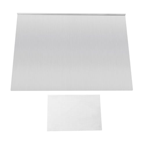 Hackbretter,Knetbrett,Edelstahl Schneidebrett,Rutschfestes Rand Arbeitsplatte 50x70cm,Oberflächen-Bürstverfahren,Runde Ecken,Schneidbretter FüR Kneten, Schneiden Backen KüChenplatte von ZENGRICE